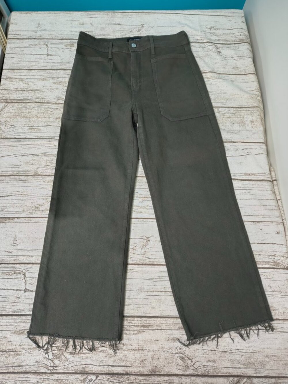 Just Black Denim Black Wide Leg Jeans Size 30 Made in USA